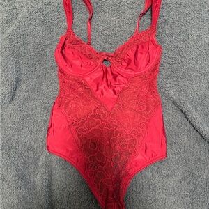 Urban Outfitters magenta lace body suit